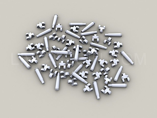 LRE35092 Пустые разьемные линки от ленты M2 Browning .50 калибра