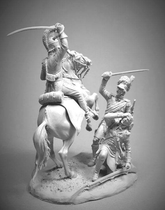 VD-54020(M). Рядовой (№3) 42-го (Королевских Шотландских горцев) пехотного полка quot;Черная Стражаquot;, 1815 г. 54 мм. Материал - белый металл. Chronos Miniatures