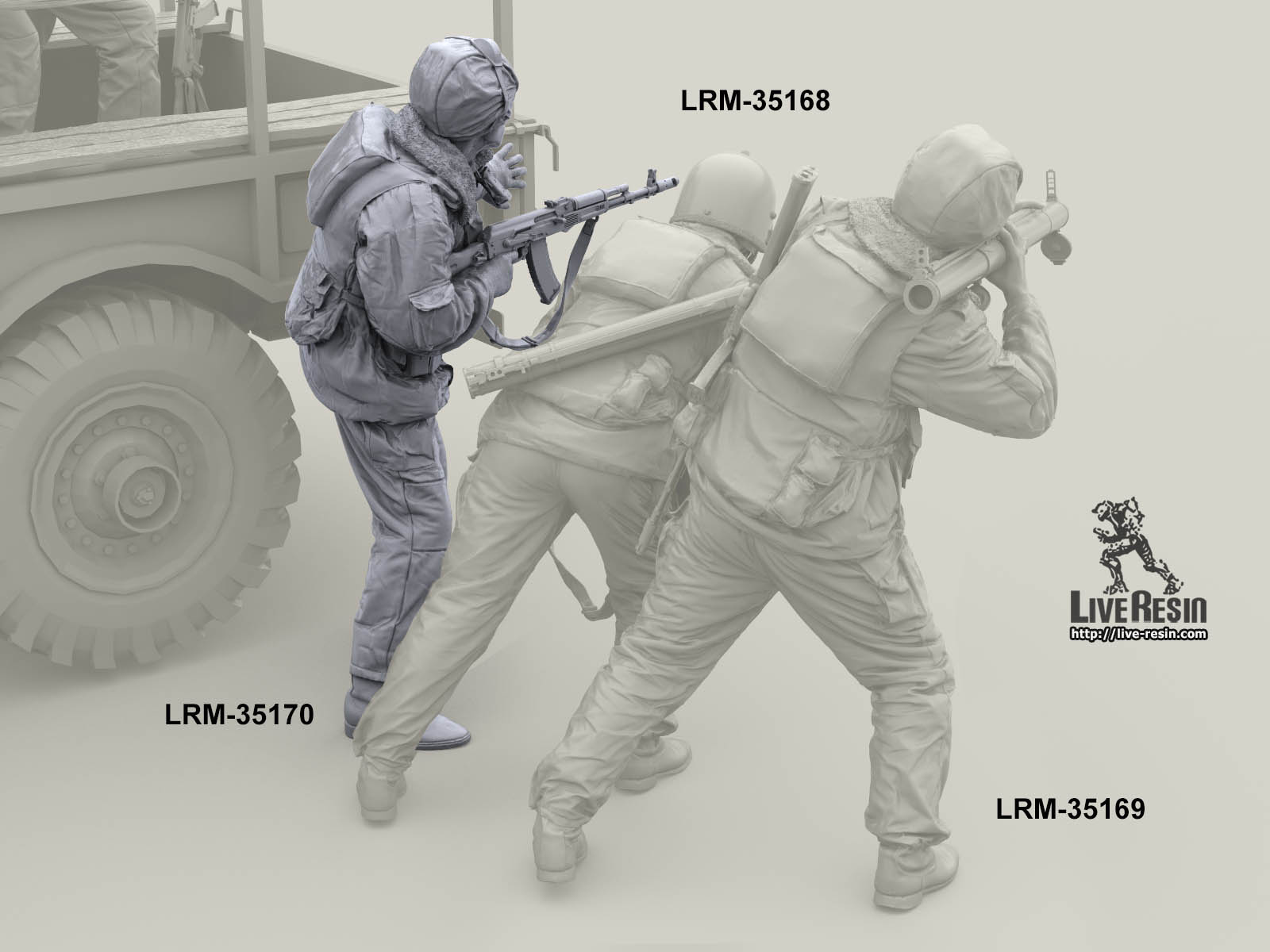 LRM35170 Военнослужащий ВВ, выглядывает из за угла Live Resin