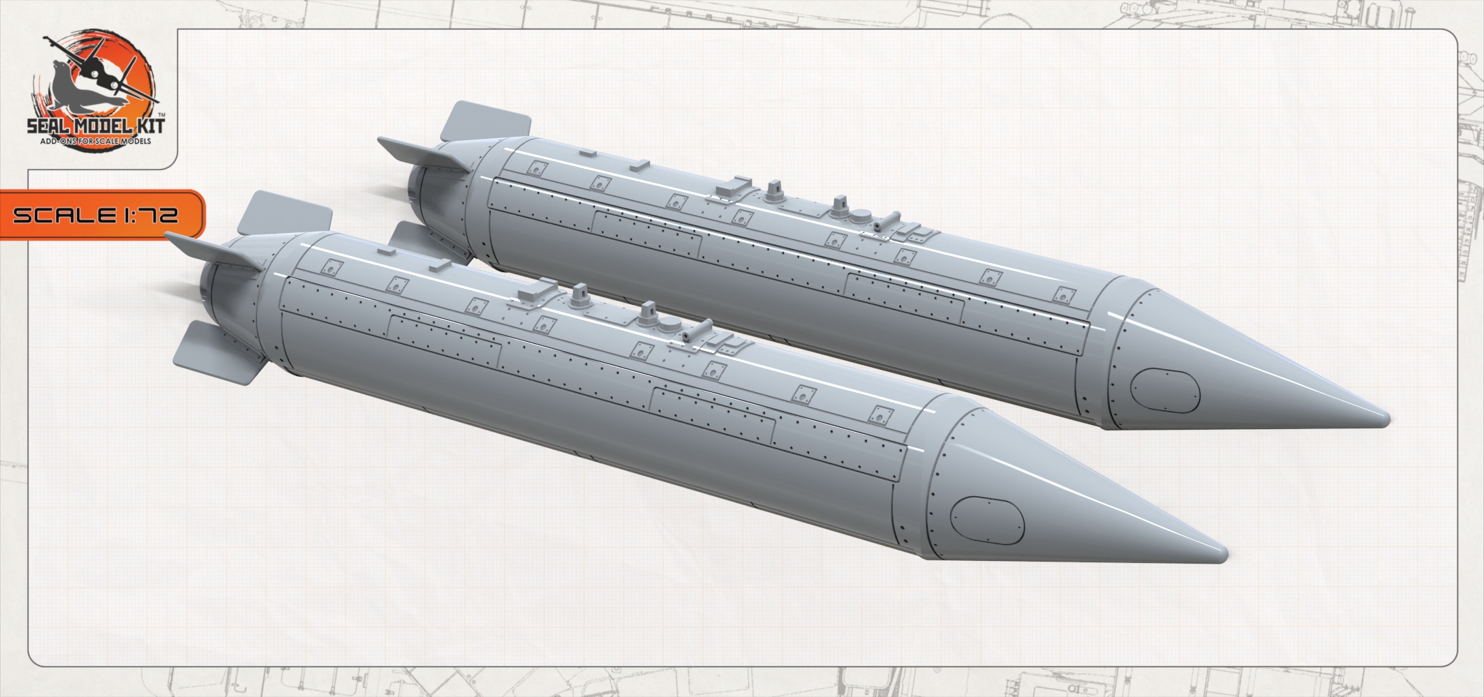 smk72072 КМГУ-2 2шт (Не для свободной продажи) Seal Model Kit