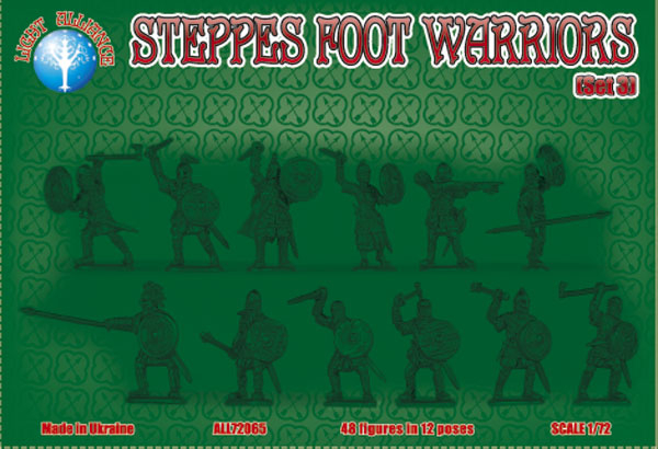 ALL72065 Фигуры Steppes Foot Warriors. Set 3 Dark Alliance