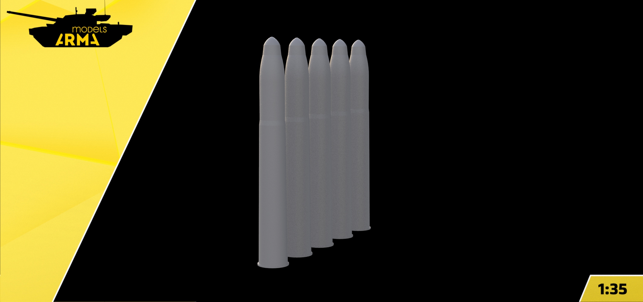 AM35942 Снаряды 76мм для танка ТГ 5шт. Arma Models
