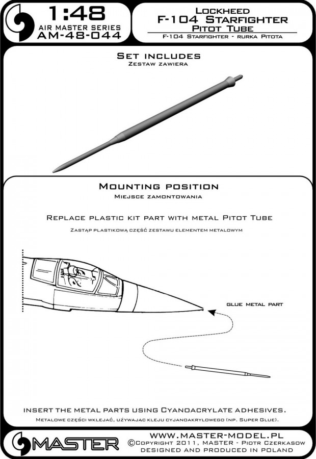 AM-48-044 ПВД для самолета F-104 Starfighter