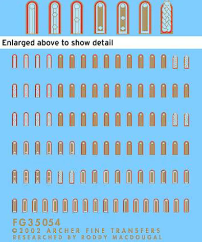 FG35054C Погоны для артиллерии  Африканского Корпуса.