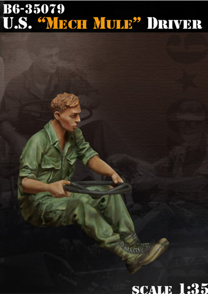 B6-35079 Миниатюра US Mech Mule Driver Bravo6
