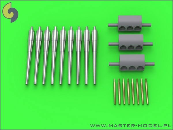 SM-350-074 Вооружение USS Indianapolis CA-35 (1945) - 8-дюймовые (9 шт.), 5-дюймовые (8 шт.) Стволы со смоляной цапфой - подходит для модели Trumpeter