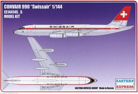 ЕЕ144145_5 Авиалайнер CV990 SWISSAIR Восточный экспресс