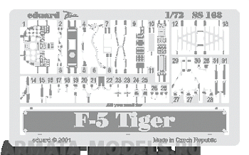 SS168 Фототравление F-5E Tiger for Italeri kit (Eduard) 1/72