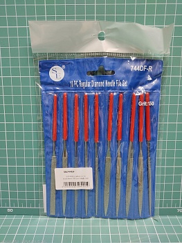 SN744DF Набор из 10 алмазных 140 мм надфилей