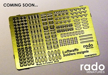 RDM35PE02 Набор знаков отличия солдат Люфтваффе  Luftwaffe Soldiers Insignia set (photoetched