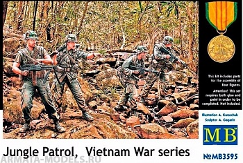 MB3595 Джунгли. Патруль, Война во Вьетнаме серия, фигуры