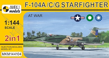 MKM144104 Самолет Lockheed F-104A/C/G Starfighter At War (2in1) (MARK I Models) 1/144