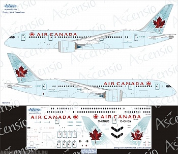 788-006 Декаль для самолета Boeing 787-8 Air Canada 1/144