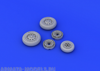 648176ED  F-104 Undercarriage Wheels Early 1/48