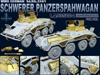 LAS35004 Набор фототравления для  German sd.kfz.234/1 for DML