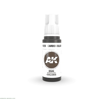 AK11223 Краска акриловая Carbon Black INK 17ml