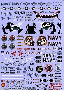 AD4828 Декаль на SH-60B Seahawk