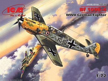 72132 Bf -109 E -4, германский истребитель ІІ Мировой войны