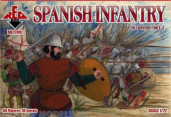 RB72097 Фигуры Spanish Infantry. Set 2. 16 century          