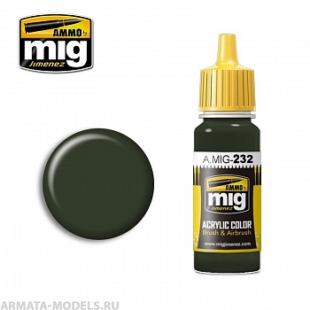 AMIG0232 Ammo Mig Акриловая краска RLM 70 SCHWARTZGR?N 17 мл