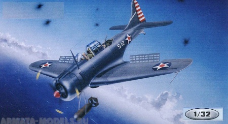 02242 Самолет  SBD-3/4 - А-24А Даунтлес Trumpeter