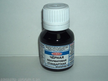 78004 Акрилатлатексная водоразбавляемая краска Чёрная стандартная полуматовая 10мл