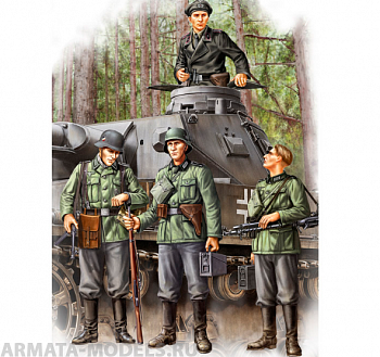 84413 Немецкая пехота German Infantry Set Vol.1 (Early) (HobbyBoss) 1/35