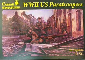 H076CSR Фигуры WWII US Paratroopers 1/72 Caesar Miniatures