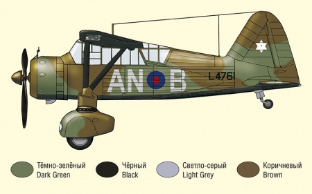 72018 Английский штурмовик Лайсендер ARK model