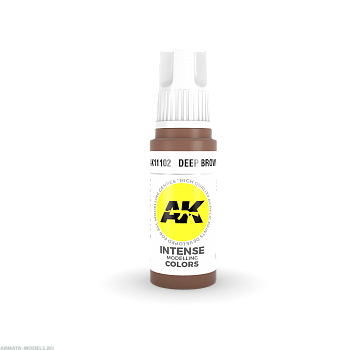 AK11102 Краска акриловая Deep Brown 17ml