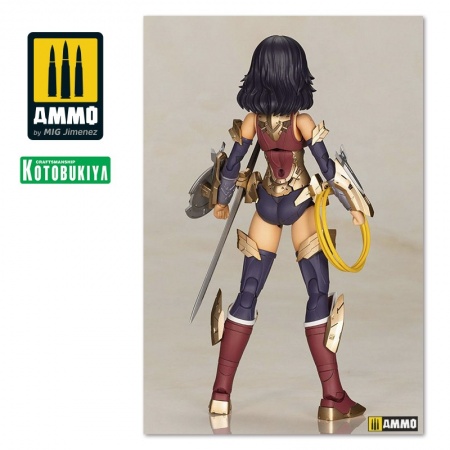 KTOCG004 Сборная модель DC Comics Cross Frame Girl Plastic Model Kit Wonder Woman Fumikane Shimada Ver. KOTOBUKIYA