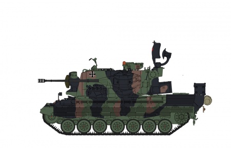 TS-030 GERMAN FLAKPANZER GEPARD A1/A2 1/35 Meng
