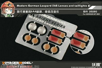BR35260 Modern German Leopard 2A6 Lenses and taillights (BORDER BT002)