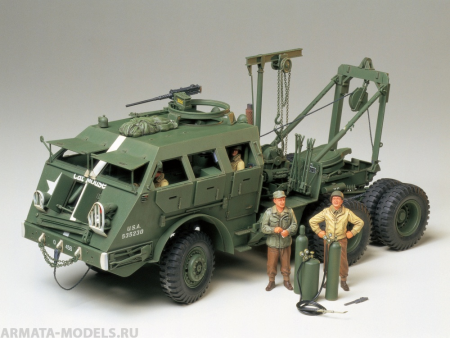 35244 Американская бронированная машина ремонта М26+6 фигур Tamiya