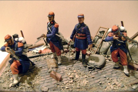 35061 Фигуры Французская линейная пехота, франко-прусская война (1870-1871) ICM