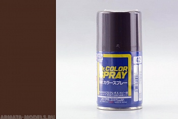 S042 Краска в баллончиках т.м. MR.HOBBY 100мл  MAHOGANY