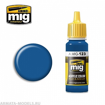AMIG0123 Ammo Mig Акриловая краска MARINE BLUE 17 мл