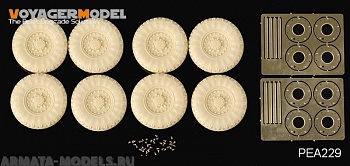 PEA229 Набор фототравления для 1/35 Modern Canadian LAV-3 Family Road Wheels (8PCS) (For All)