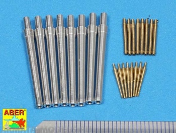 ABR-1:350-L-64  Дополнения для  Set of Barrels for H.M.S. Warspite battleship- 15” Mk.Ix 8; 6” Mk.XII x 8; 4” Mk.XVI x 8  для  1/350
