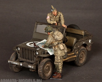 3516SOGA Major and 1 Lieutenant 101st Airborne Division, WW II