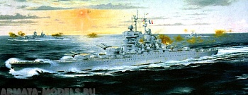 05752 Линкор  Жан Бар 1950 г.