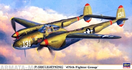 09523 Самолет P-38H Lightning Hasegawa