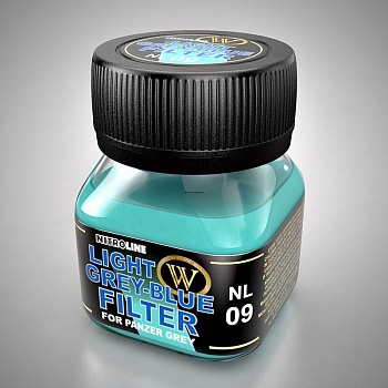 NL-09 Жидкий фильтр серо-синий светлый