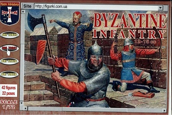 ORI72027 Фигуры Byzantine Infantry. 12-15 cc 1/72
