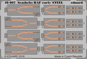 49097ED Комплект фототравления  Seatbelts RAF early STEEL
