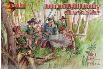 72043MR Фигуры Imperial Light Infantry (Thirty Years War) 1/72 Mars