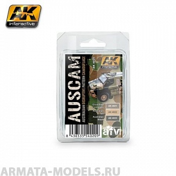 AK4020 Набор акриловых красок AUSTRALIAN CAMOUFLAGE COLORS