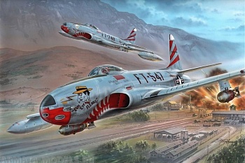 SH32048  Самолет F-80C over Korea