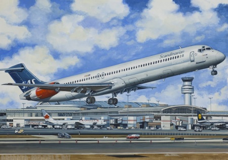 ЕЕ144112  Авиалайнер MD-80 SAS Восточный экспресс