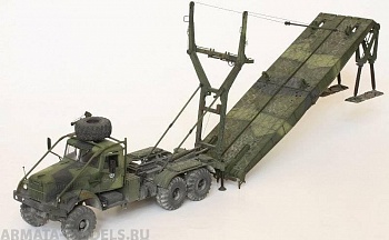 MMF35018 Мостоукладчик Краз-255 ТММ, СССР-Россия. В наборе + две пластины фототравления, прозрачные детали, подвижная установка моста. Очень высоко проработана мелкая деталировка.